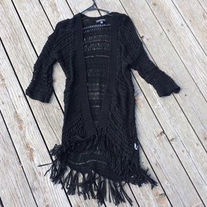 Black Long Cardigan